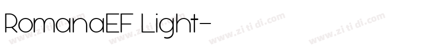 RomanaEF Light字体转换